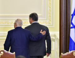 Petro Poroshenko and Reuven Rivlin