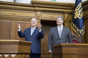Petro Poroshenko and Reuven Rivlin