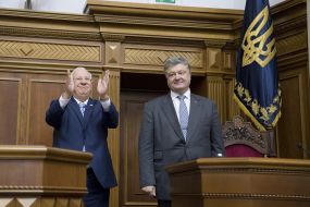 Petro Poroshenko and Reuven Rivlin