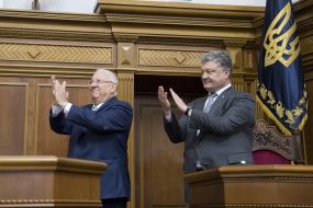 Petro Poroshenko and Reuven Rivlin