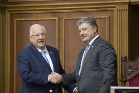 Petro Poroshenko and Reuven Rivlin