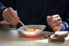 Charity canteen for the poor, pensioners and homeless