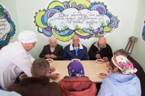 Charity canteen for the poor, pensioners and homeless