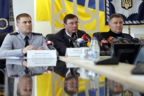 Arsen Avakov, Yuriy Lutsenko and Vadim Troyan