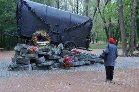 The monument in the form of gypsy tents