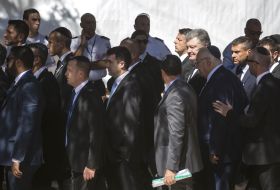 Farewell ceremony with the former President of Israel Shimon Peres