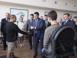 Volodymyr Groisman met with paralympic