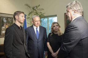 Petro Poroshenko and Benjamin Netanyahu