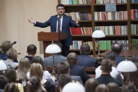 Groisman in Lviv University Library