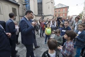 Volodymyr Groisman in Lviv