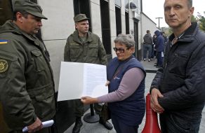 The action near the US Embassy building