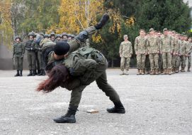 Demonstration performances of cadets