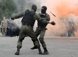 Demonstration performances of cadets