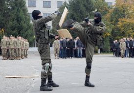 Demonstration performances of cadets