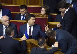 The ministers in the government box