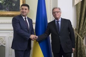 Volodymyr Groisman and Gianni Buquicchio