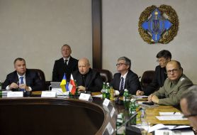 Meeting of Oleksandr Turchynov and Pavel Soloh