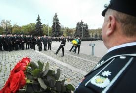 Students during the ceremony of taking the oath
