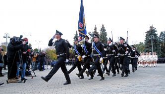 Students during the ceremony of taking the oath