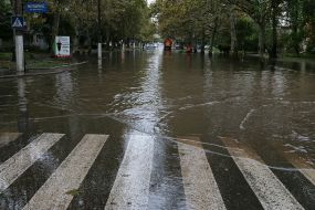 Flooded street