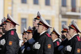 The students of the Kiev military lyceum