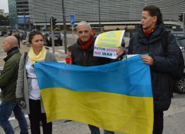 Action StopPutinsWarinUkraine in Brussels