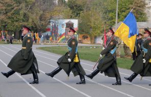 "March of the defenders of Ukraine generations"