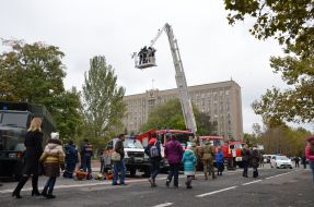 Exhibition of military and rescue equipment
