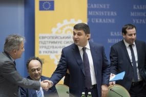 Франсис Малиж, Хьюг Мингарелли, Владимир Гройсман и Александр Саенко