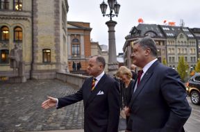 Petro Poroshenko and Olemik Tommessen