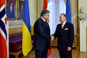 Petro Poroshenko and Olemik Tommessen