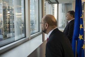 Petro Poroshenko and Martin Schulz