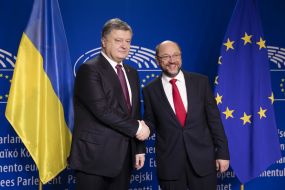 Petro Poroshenko and Martin Schulz
