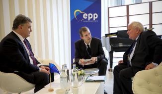 Petro Poroshenko and Joseph Daul