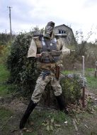 Scarecrow in uniform