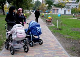 Women with wheelchair