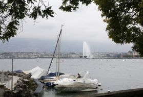 The fountain on Lake Geneva