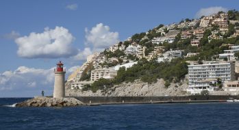 Andrach port on the island of Mallorca