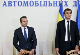 Volodymyr Omelian and Slawomir Nowak