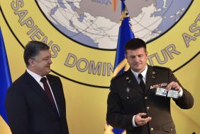 Petro Poroshenko and Vasyl Burba 