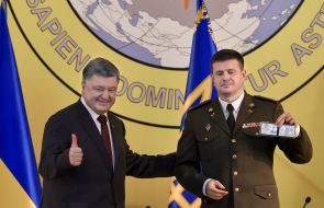 Petro Poroshenko and Vasyl Burba 