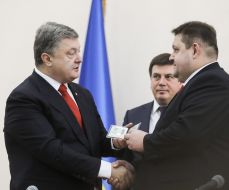 Petro Poroshenko and Igor Gundich