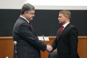 Petro Poroshenko and Oleksandr Gorgan
