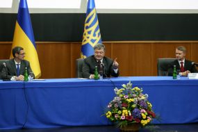 Vitaliy Kovalchuk, Petro Poroshenko, Oleksandr Gorgan