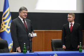 Petro Poroshenko and Oleksandr Gorgan