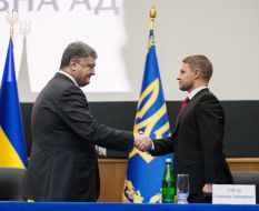 Petro Poroshenko and Oleksandr Gorgan