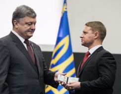 Petro Poroshenko and Oleksandr Gorgan