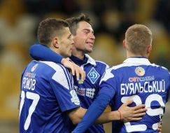 The players of FC "Dynamo" (Kiev)