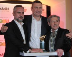 Vladislav Lyasovskyy, Vitali Klitschko and Andrew Khalpakhchi