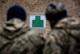 Soldiers during instructor-methodological exercise